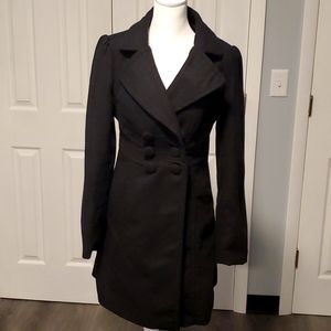 Black dress peacoat. Size S.